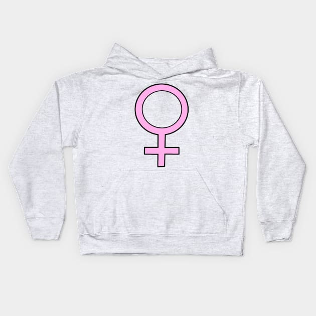 Female = Power Kids Hoodie by HeavenlyTrashy